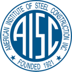 Image of logo for the American Institute OF steel construction. Mid-City Steel is an affiliate.